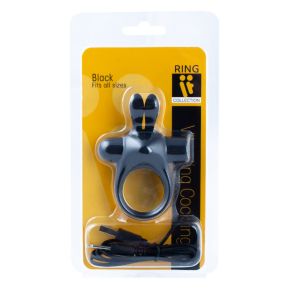 Ring It No. 16 Rechargeable Vibrating Cockring Zwart