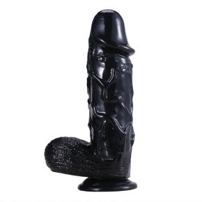 Bang It Real Dildo No. 18 Met Ballen Zwart