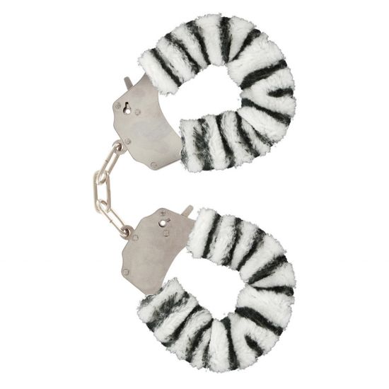 Furry Fun - Handboeien - Zebra Print
