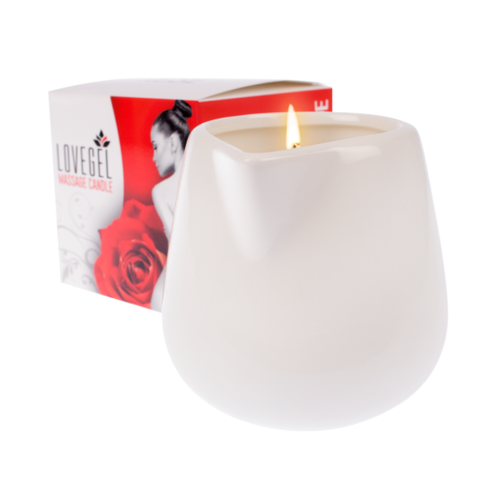 Lovegel - Massage Kaars - Rozen