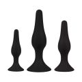 Plug It - Silicone Buttplug Set - Zwart 