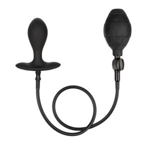 CalExotics Weighted Silicone Inflatable Buttplug Zwart