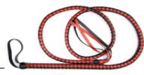 Fetish Store - Braided Zweep - Rood/Zwart
