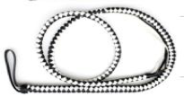 Fetish Store - Braided Zweep - Zwart/Wit