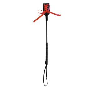 Fetish Store - Ribbon Zweep - Zwart/Rood