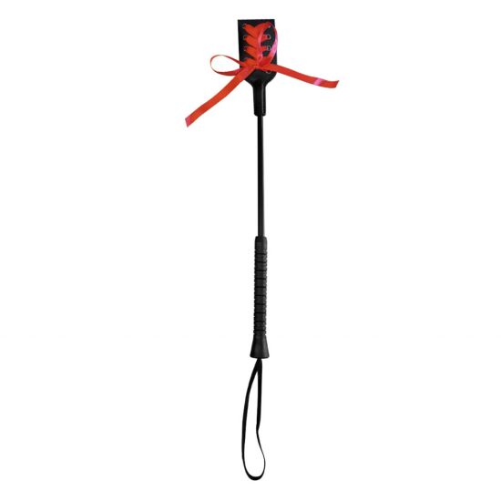 Fetish Store - Ribbon Zweep - Zwart/Rood
